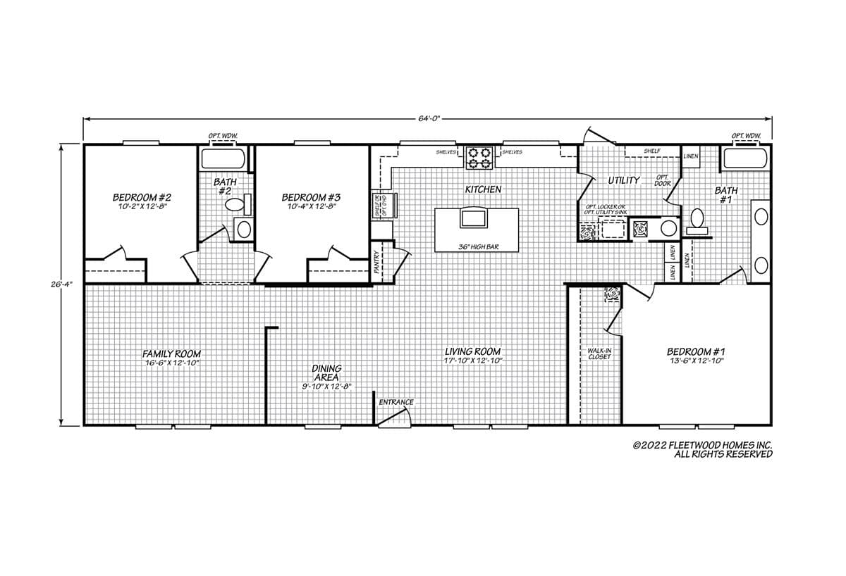 The summit 28643b floor plan home features