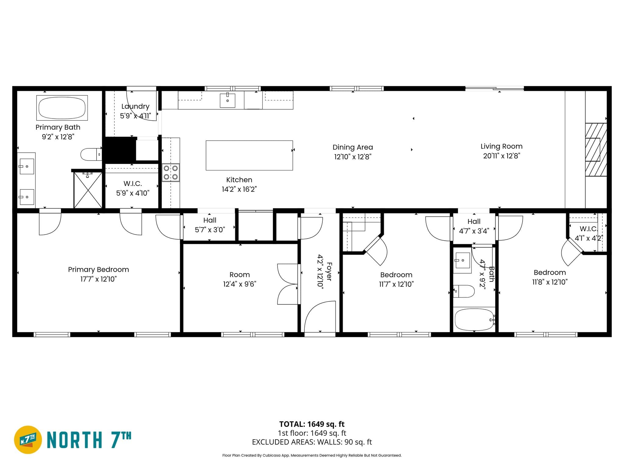 198 cameron ct. pickens sc 29671 (land & home) floor plan home features
